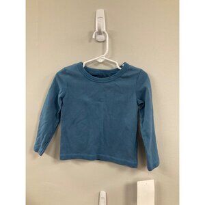 Organic Blue Long Sleeve Baby Top by Kidential